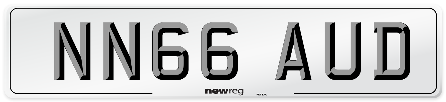 NN66 AUD Number Plate from New Reg